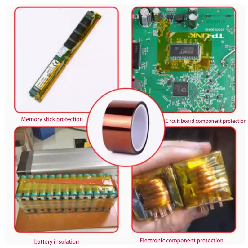 High Temperature Heat BGA Tape Thermal Insulation Tape Polyimide Adhesive Insulating adhesive Tape 3D printing Board protection