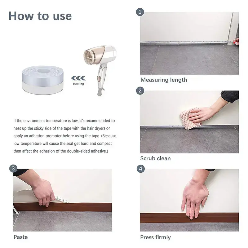 By bottom seal strip Rainproof window rubber seal strip Windproof and dustproof self-adhesive by windsheld sealing tape