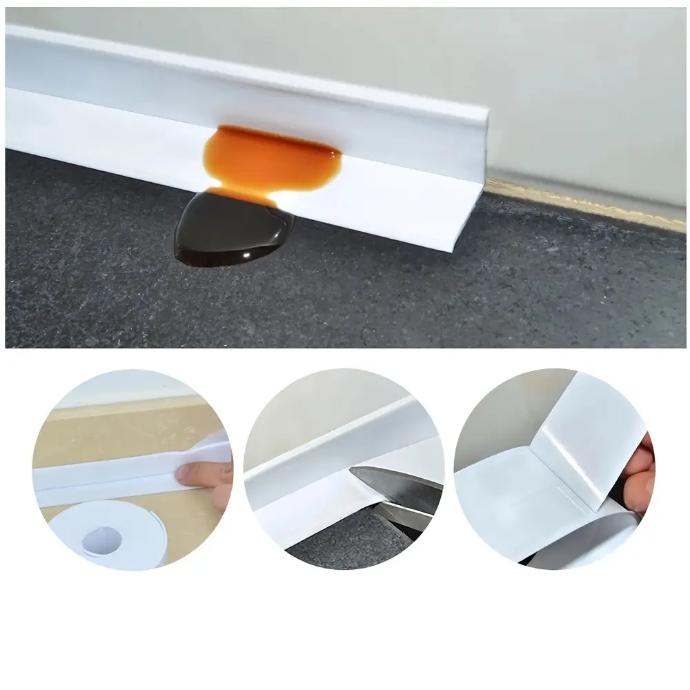 PVC Sealing Strip Tape Bathroom Bath Toilet Caulk Tape Self Adhesive Waterproof Mildew Proof Tapes For Kitchen Sink Wall Corner