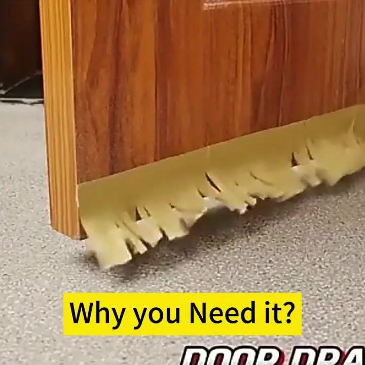1pc Silicone Door Draft Stopper - 38.18inch Length - Strong Adhesive - Blocks Drafts, Reduces Noise, and Saves Energy