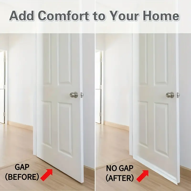 1pc Silicone Door Draft Stopper - 38.18inch Length - Strong Adhesive - Blocks Drafts, Reduces Noise, and Saves Energy