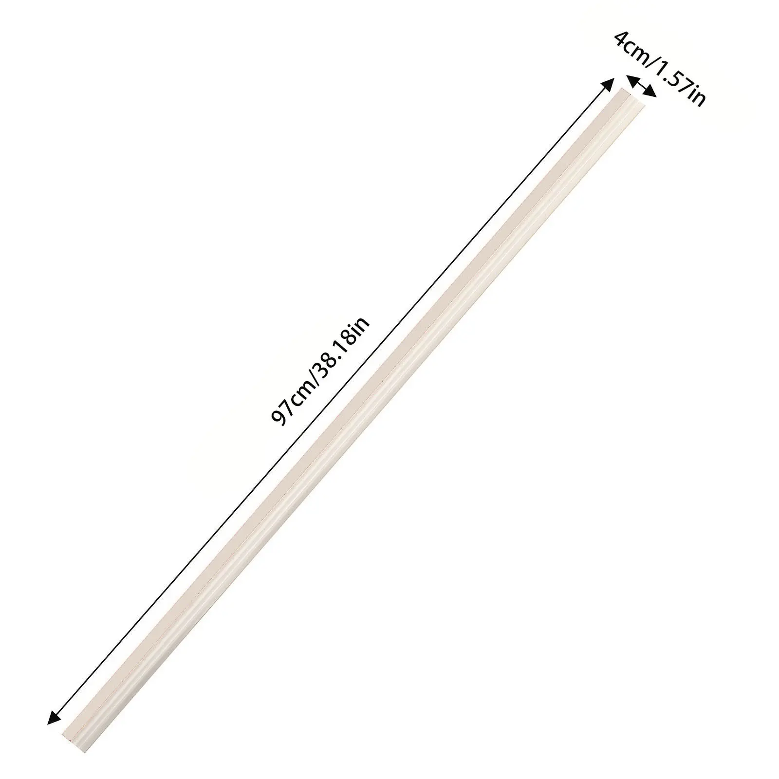 1pc Silicone Door Draft Stopper - 38.18inch Length - Strong Adhesive - Blocks Drafts, Reduces Noise, and Saves Energy