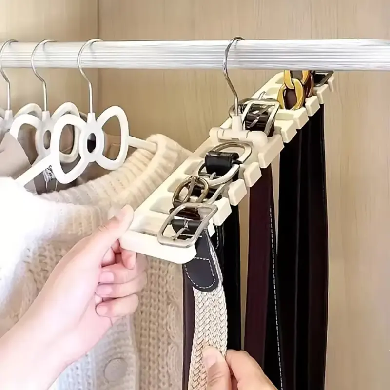 1/2/3PCS Multifunctional Belt Organizer Tie Organizer Belt Hanger Wardrobe Organizer Hanger Tie Scarf Rack Silk Scarf Rack