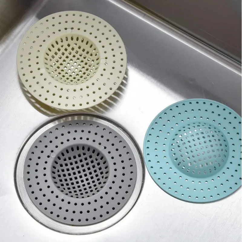 1-3PCS Kitchen Sink Filter Mesh Drain Hole Trap Waste Screen Floor Drains Strainer Hair Catcher for Kitchen Bathroom Accessories