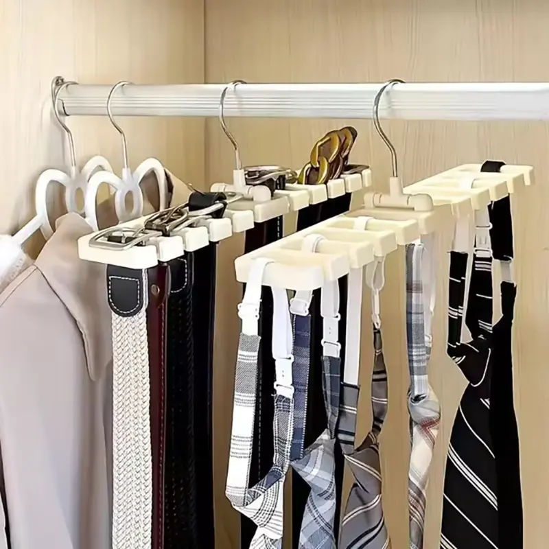 1/2/3PCS Multifunctional Belt Organizer Tie Organizer Belt Hanger Wardrobe Organizer Hanger Tie Scarf Rack Silk Scarf Rack
