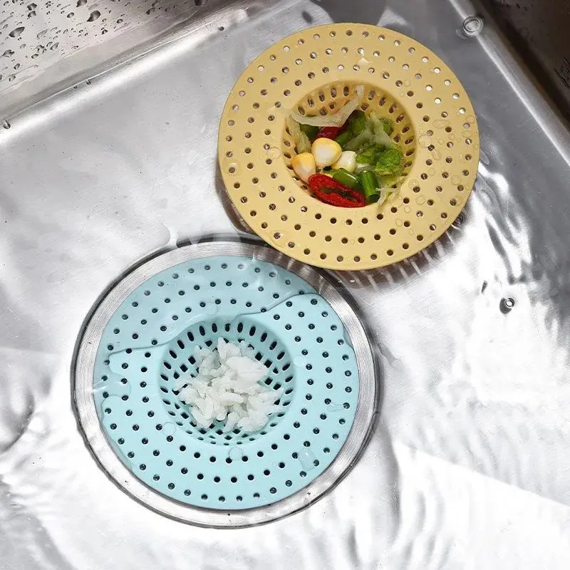 1-3PCS Kitchen Sink Filter Mesh Drain Hole Trap Waste Screen Floor Drains Strainer Hair Catcher for Kitchen Bathroom Accessories