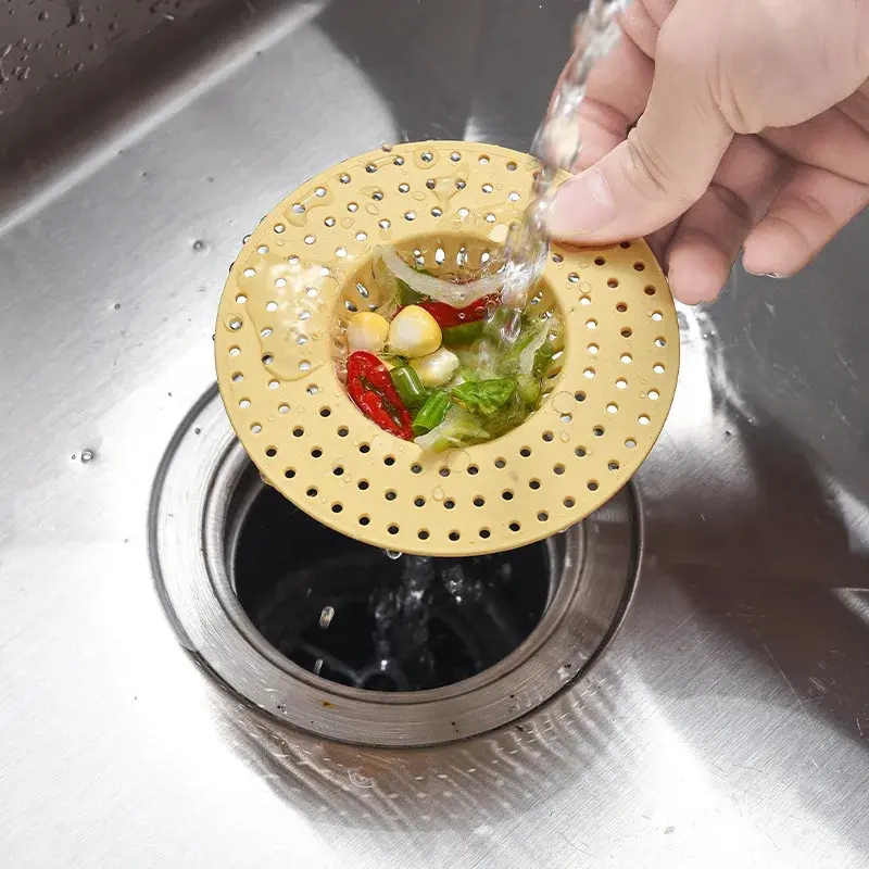 1-3PCS Kitchen Sink Filter Mesh Drain Hole Trap Waste Screen Floor Drains Strainer Hair Catcher for Kitchen Bathroom Accessories