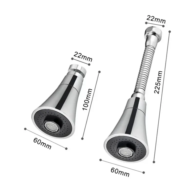 1/2PCs stainless steel faucet extender with rotating anti-splash bubbler multifunctional sleek design for kitchen bathroom sinks