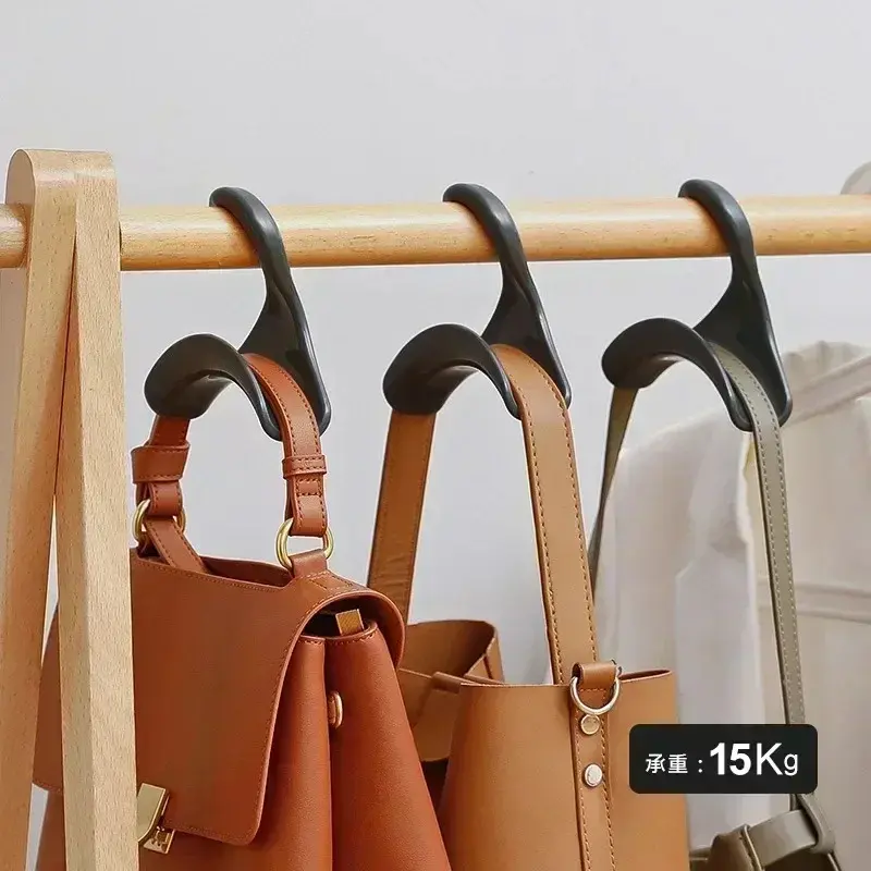 5/10pcs bag hanger hook Handbag hat scarf storage rack wardrobe backpack hook Handbag Holder Storage Rack Organization