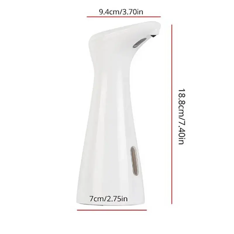 Automatic Sensor Soap Dispenser White High Quality Abs Waterproof Hand Soap Sensor Bathroom Smart Wash Handpiece（no battery）