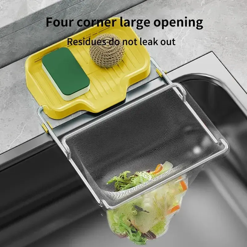 1pc Includes 50 Strainers Kitchen Sink Strainer Drainage Shelf Multi-Purpose Storage Rack Kitchen Waste Sink Residue Mesh Shelf