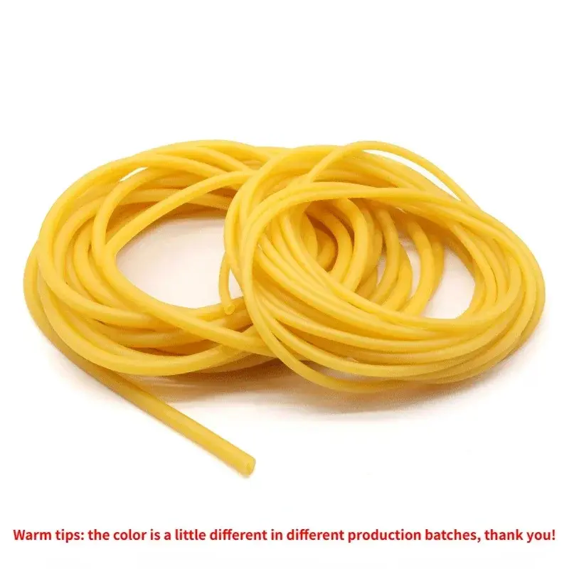 5-10M Yellow Nature Latex Rubber Hoses High Resilient Surgical Medical Tube Slingshot Catapult Elastic Band