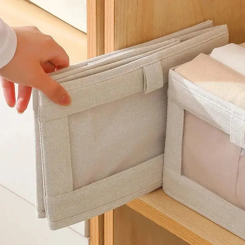 Pants Storage Box Clothes Organizers of Cabinets and Drawers Fabric Foldable Boxes for Bedroom Wardrobe Organization Home ﻿