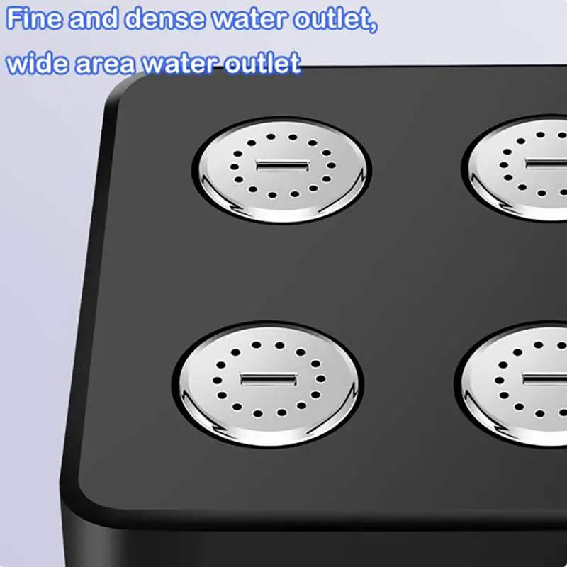 Square Magic Water Shower Head Rain Drenching Mode Suspension Type Whole Body Shower Large Area Home Bathroom Accessories Sets