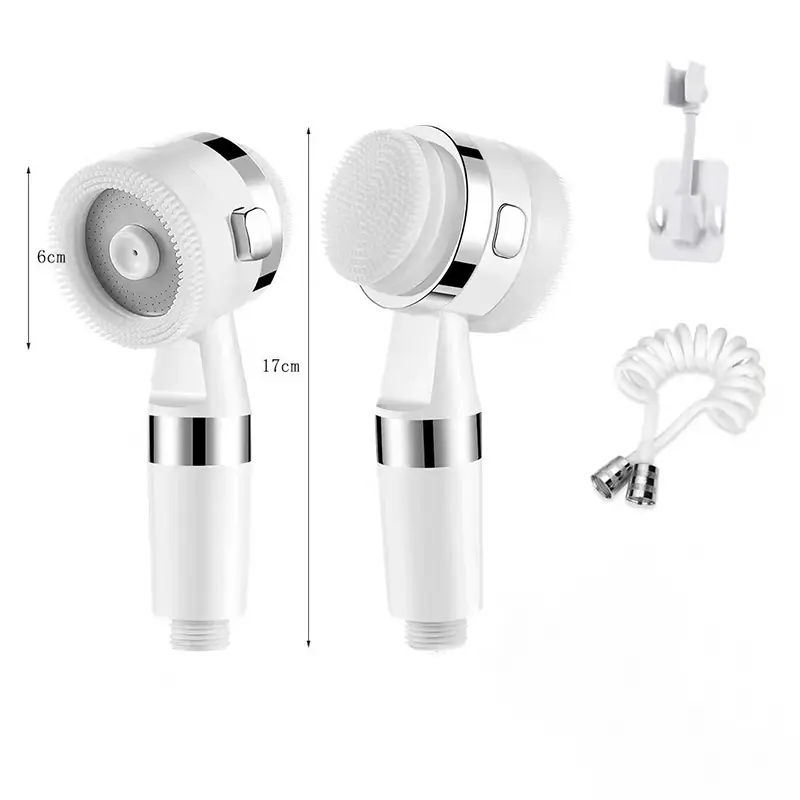 1 Set Handheld Shower Head With Shower Bracket And Hose 3 Modes Adjustable Water Output Shower Head Bathroom Accessories