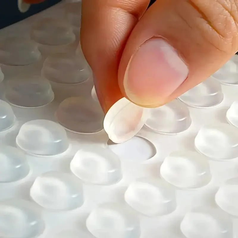 100Pcs Soft Silicone Rubber Anti Slip Foot Pads Shock Absorbing Buffer Cabinets Bumpers Silicone Furniture Pads Silicone Pads