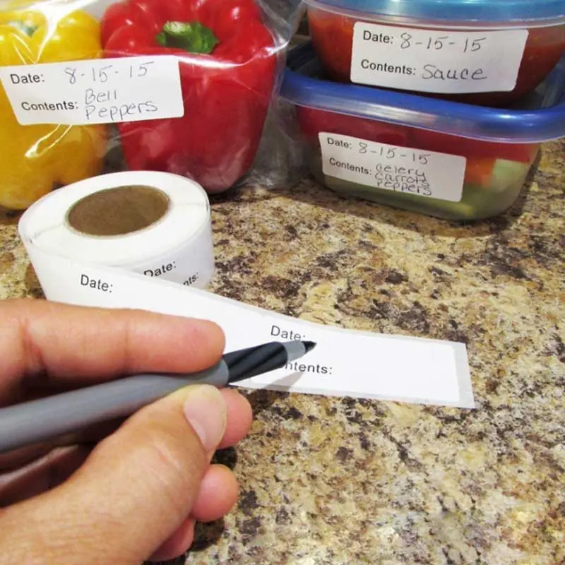Home Kitchen Food Marking Date Stickers Labels