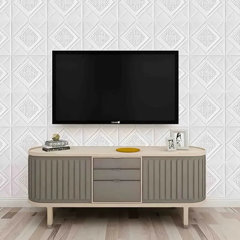 5pcs DIY 3D Ceiling Foam Wall Stickers Self-adhesive Waterproof And Mildew Proof Room Living Room Bathroom Kitchen Bedroom Decor