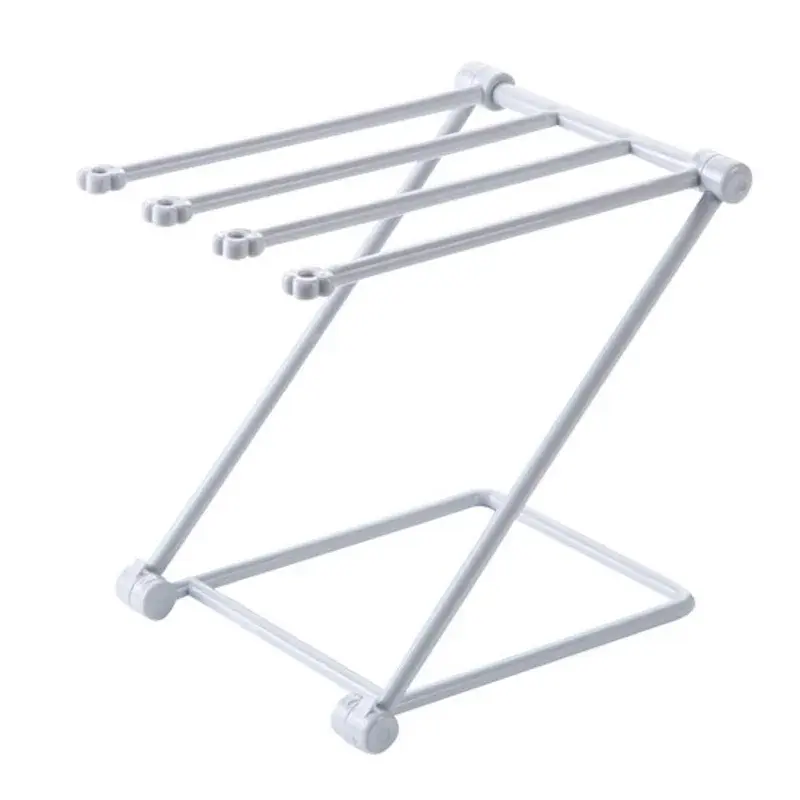 Trendy Foldable Display Racks Multifunctional Hair Hairpins Accessories Water Cup Rack Folding Desktop Storage Rack