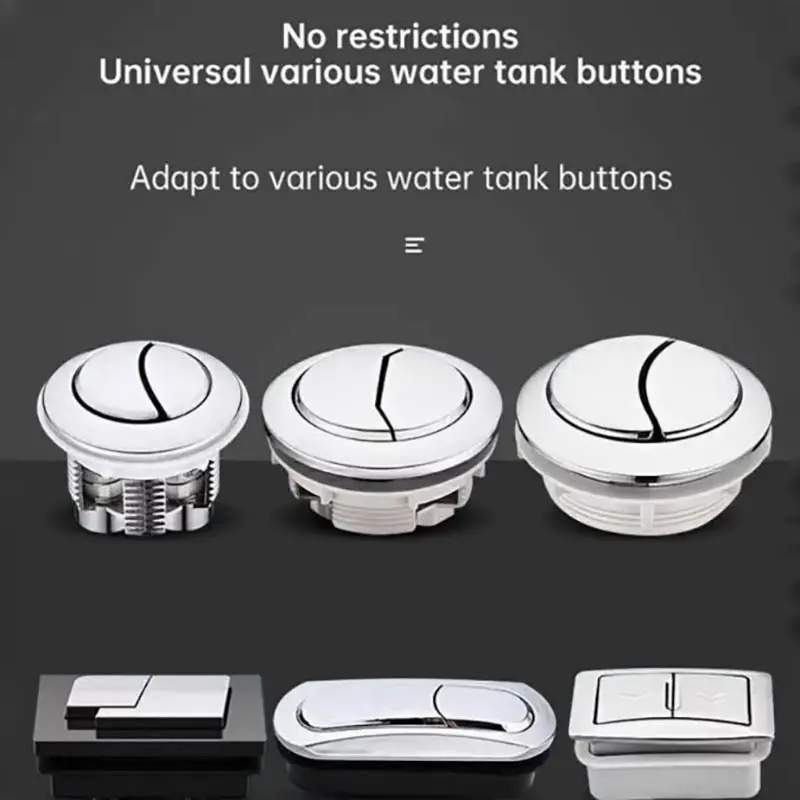 1pcs Heart-Shaped Toilet Flush Button - Easy Press Tank Lever with Nail Protector, Bathroom Decor Accessory
