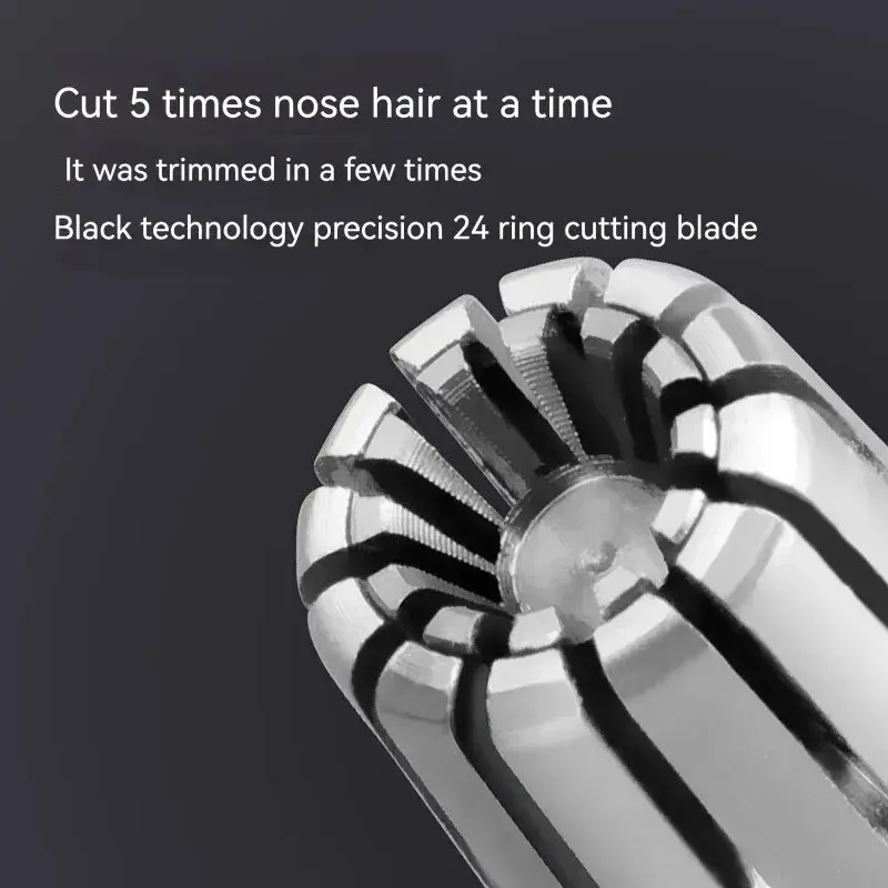 Barbeador elétrico portátil masculino, indolor nariz cabelo aparar, lavável orelha cabelo aparador, limpeza sem ferrugem