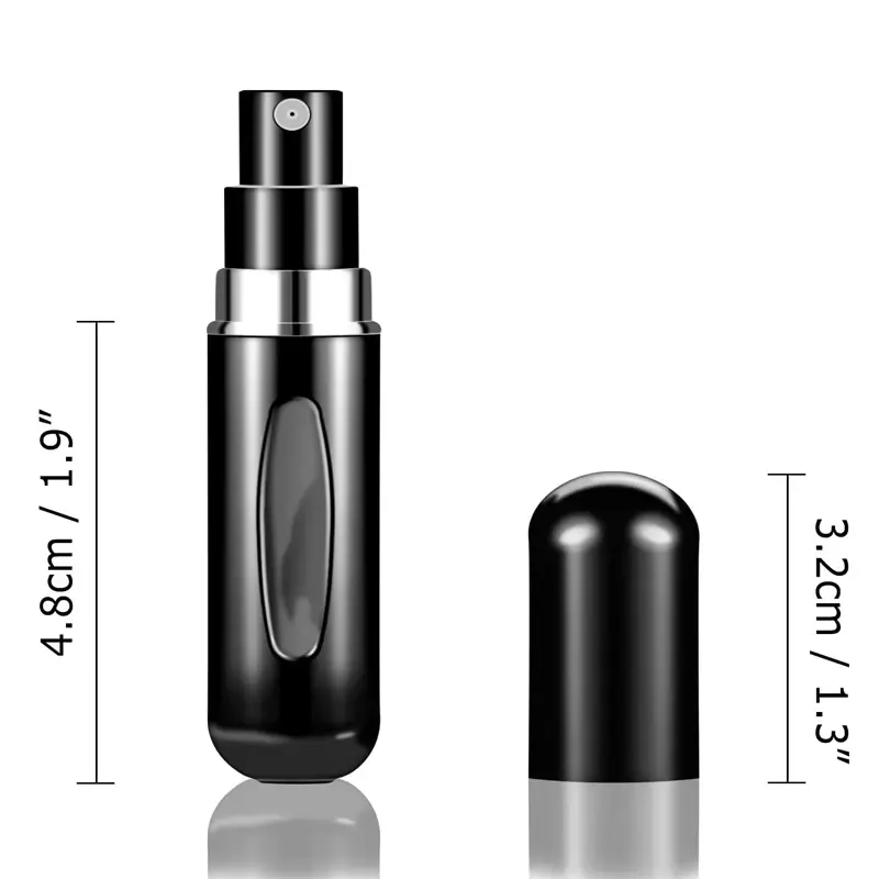 3PCS 5ml Portable Mini Refillable Perfume Bottle Spray Scent Pump Empty Cosmetic Container Atomizer Bottle for Travel