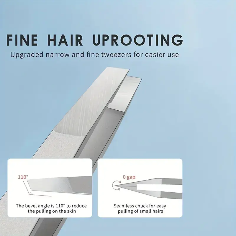 Tweezers Set-Precision Stainless Steel Eyebrow And Facial Hair Debris And Endogenous Hair Removal Suitable for Both Men And Wome