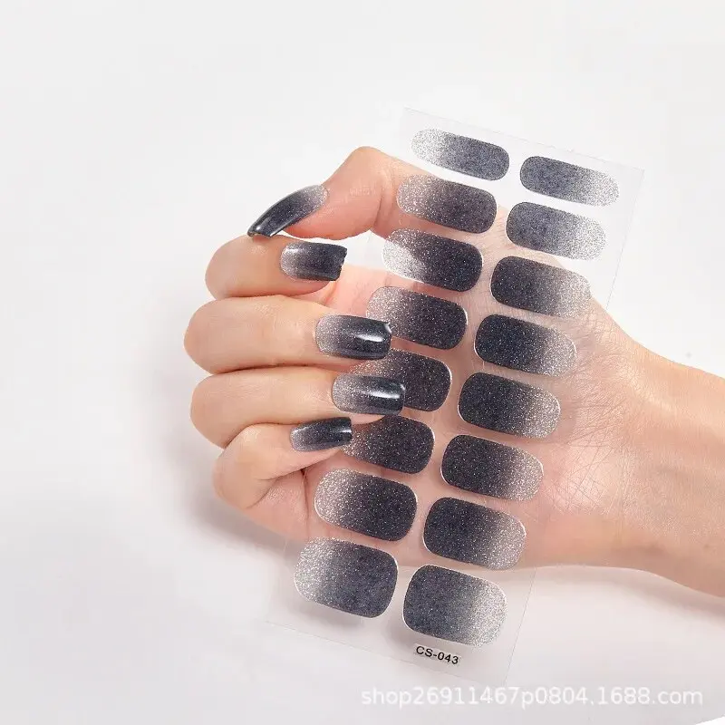 Ultra-thin Non-trace Full-wear Nail Plate Imitation Drilling Waterproof Nail Polish Film Nail Stick