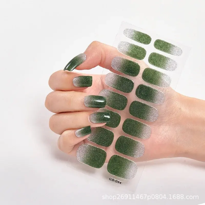 Ultra-thin Non-trace Full-wear Nail Plate Imitation Drilling Waterproof Nail Polish Film Nail Stick