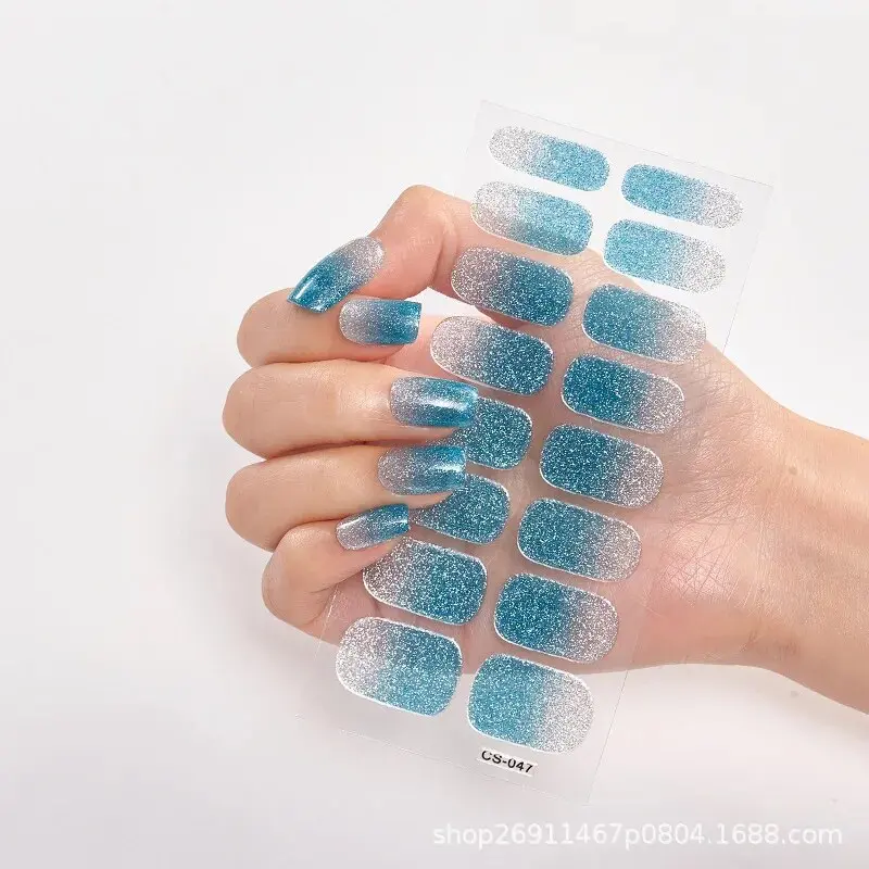 Ultra-thin Non-trace Full-wear Nail Plate Imitation Drilling Waterproof Nail Polish Film Nail Stick