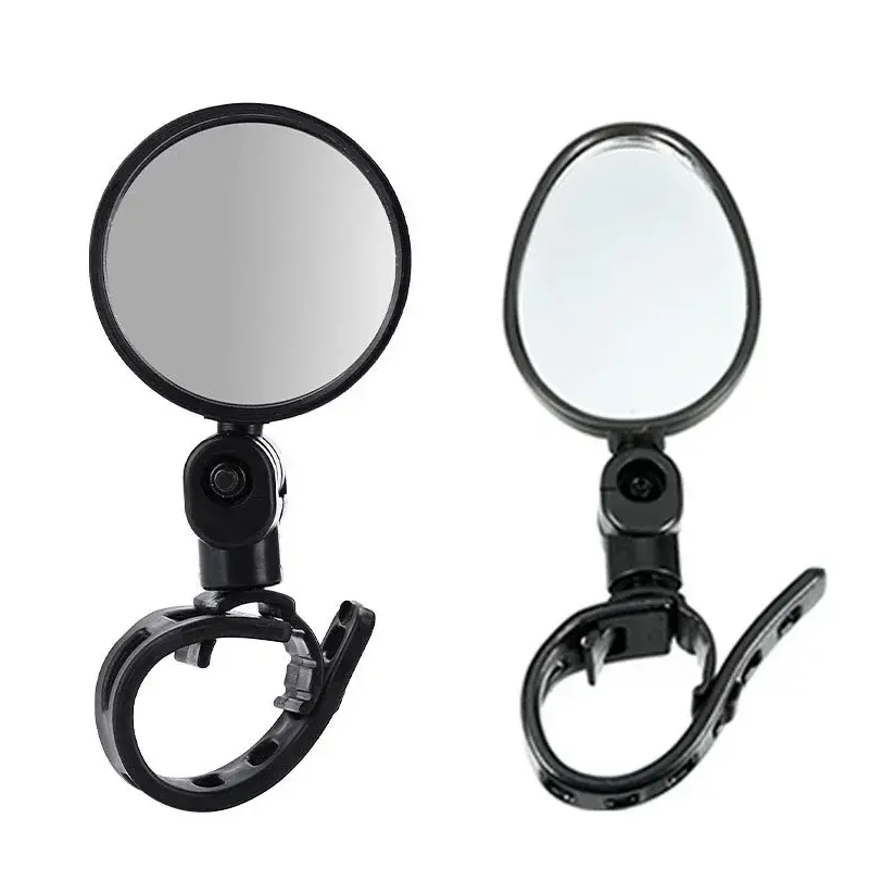 2 pçs ajustável girar bicicleta auxiliar espelho retrovisor montagem no guiador grande angular convexo ciclismo espelhosr