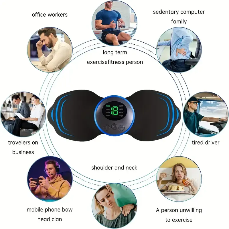 Massager,Electric Massager-Suitable For Travel,Work Or Home,Soothing Massage Of Your Neck,Shoulders And Calf Muscles,Holiday