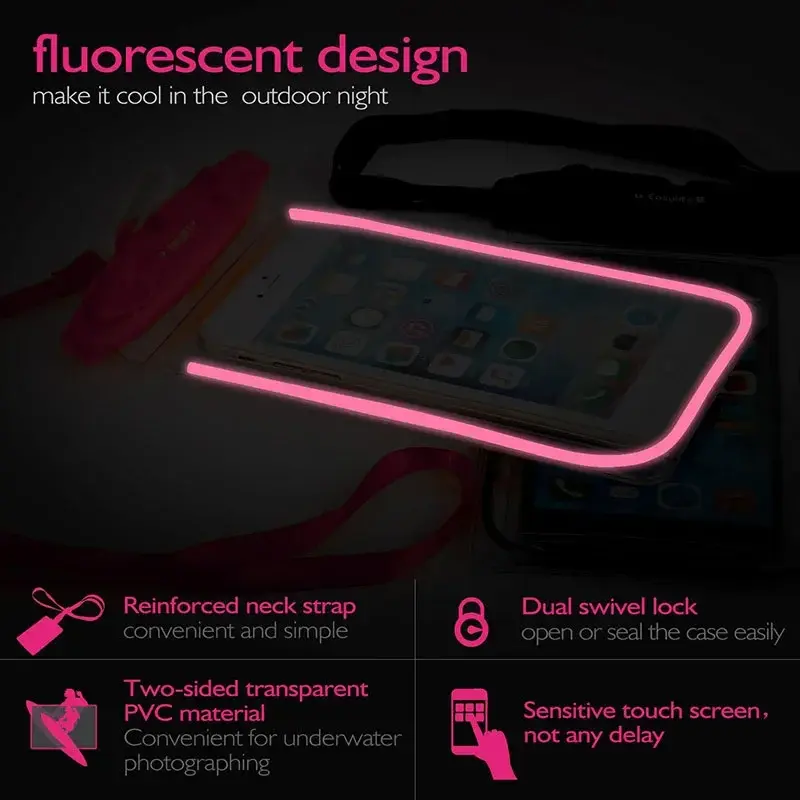 Wasserdichte Handytasche Drift Tauchen Schwimmtasche Unterwasser Dry Bag Case Cover für Telefon Wassersport Strand Pool