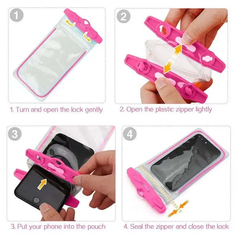 Wasserdichte Handytasche Drift Tauchen Schwimmtasche Unterwasser Dry Bag Case Cover für Telefon Wassersport Strand Pool