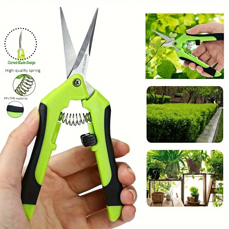 1 Set, Garden Scissors, Garden Pruning Shears, Non-slip Labor-saving Flower Branch Branch Shears, Fruit And Vegetable Shears, Fr