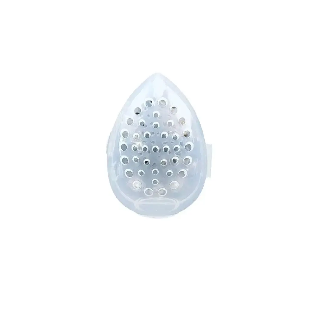 Beau Egg Storage Shell With Hole, Portable BreathablePowder Puff Box With Lid, Travel Holiday Supplies