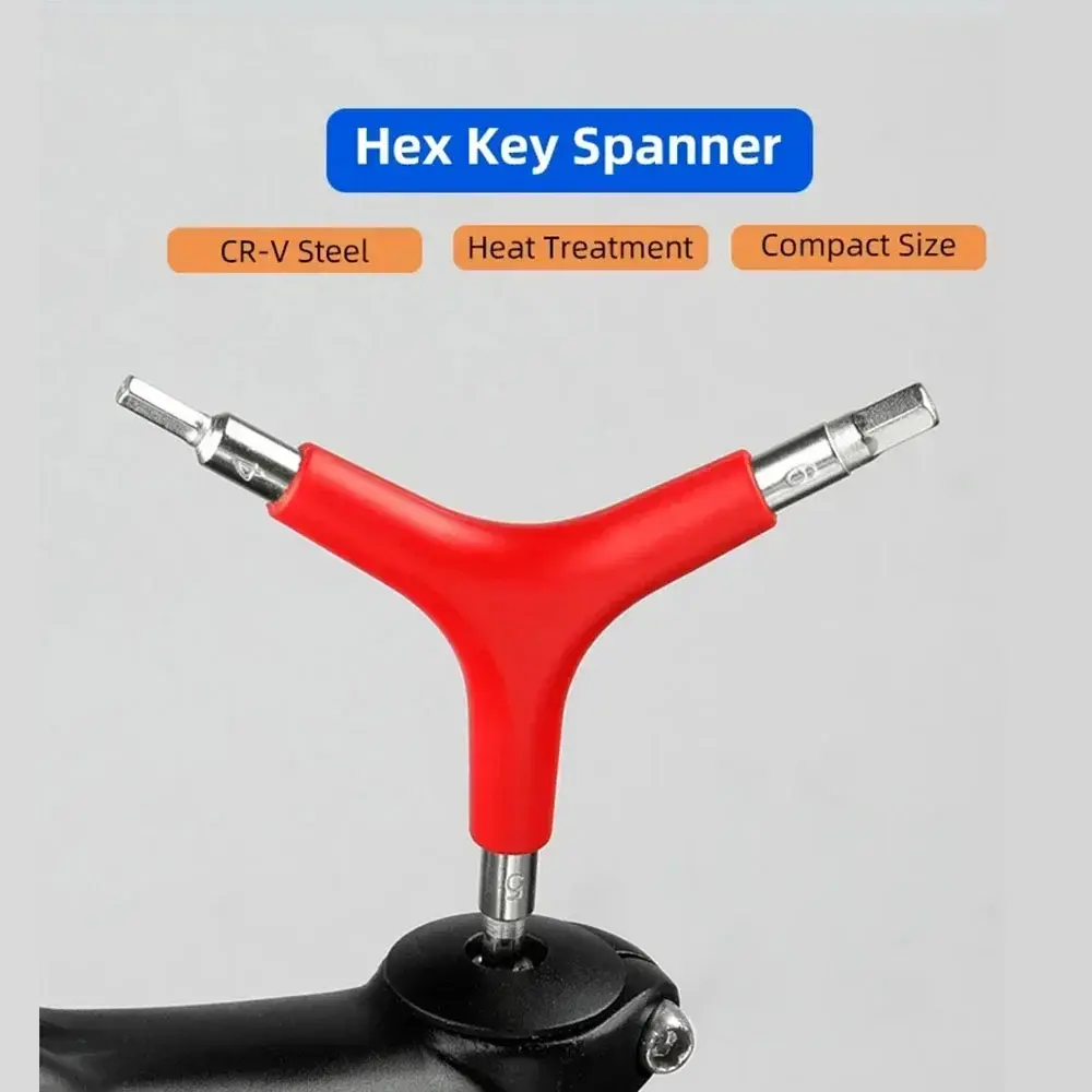 Y-Shaped 3 Way Hex Wrench Inner Hexagon Spanner 4/5/6mm for Outdoor Camping Cycling Mountain Bike Bicycle Maintance Repair Tool