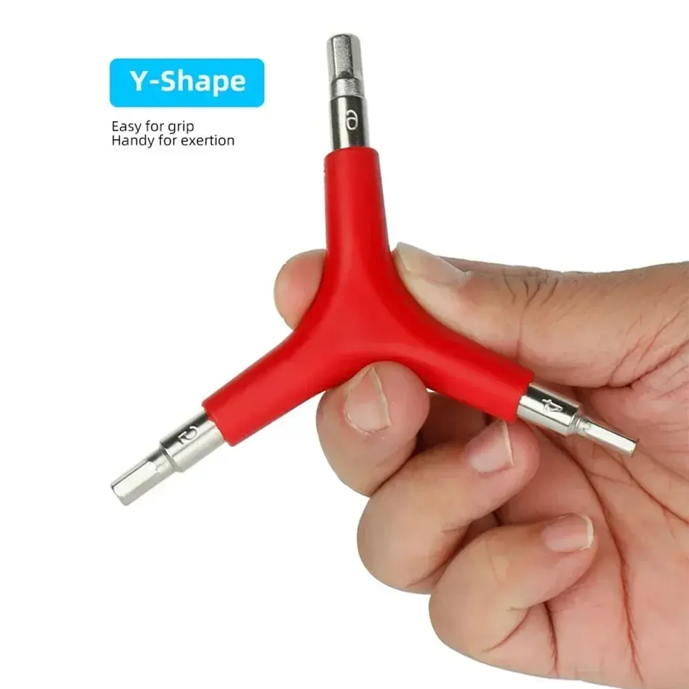 Y-Shaped 3 Way Hex Wrench Inner Hexagon Spanner 4/5/6mm for Outdoor Camping Cycling Mountain Bike Bicycle Maintance Repair Tool