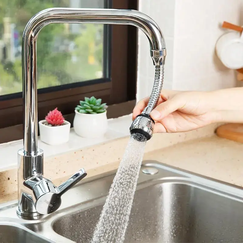 360° Adjustment Kitchen Faucet Extender Dual Mode Water Saving Pressurize Faucet Extender Filter Sprayer Bathroom Kitchen Gadget