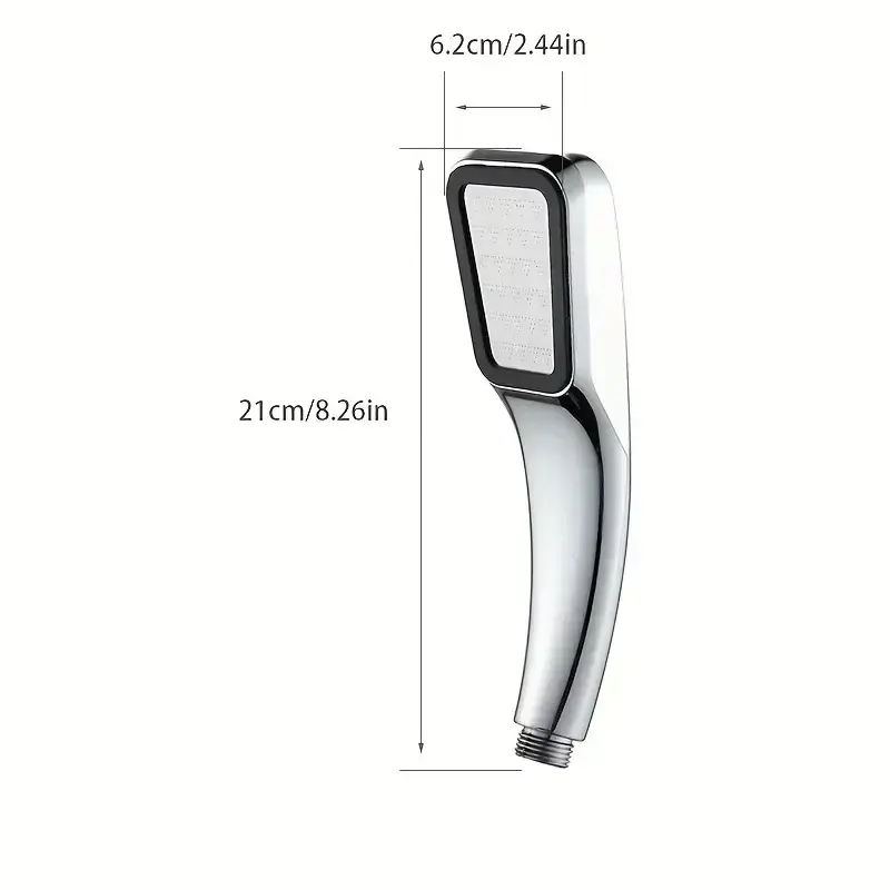 1PC Supercharged Shower Head Single Head Handheld Household Super Strong Bathroom Shower Water Heater Sun Drying Shower Head