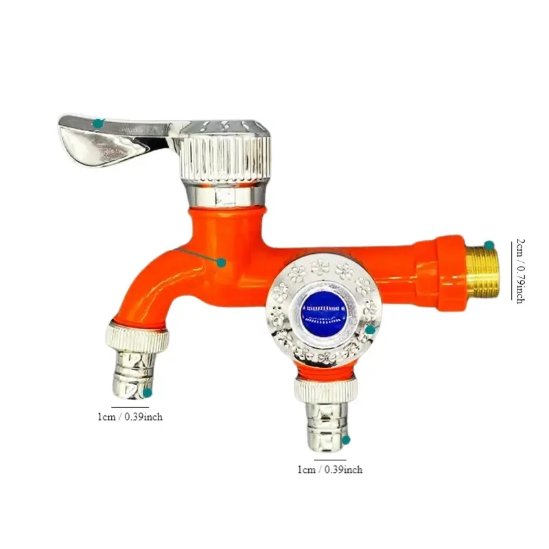 Robinet de Machine à laver avec une entrée et deux sorties,  ouverture rapide multifonctionnelle à double bouche