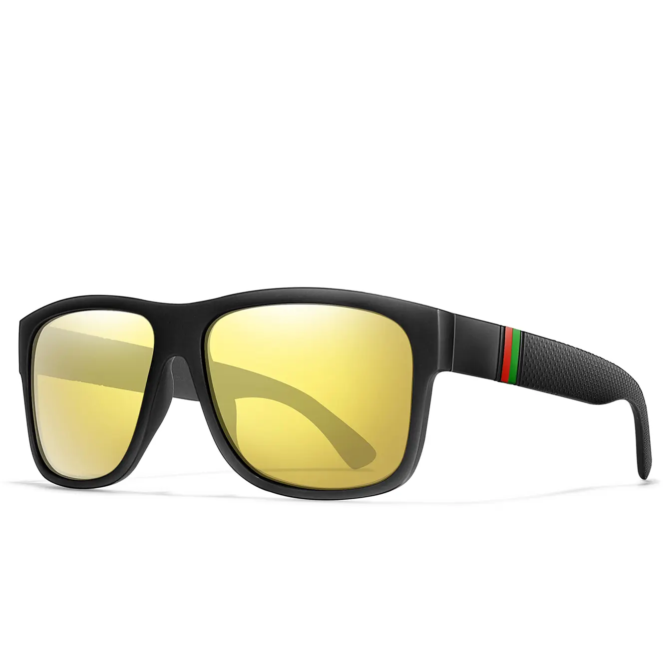 Classic Brand Men Square Polarized Fishing Sunglasses Outdoor Driving Cycling Running Goggles Vintage Large Frame UV400