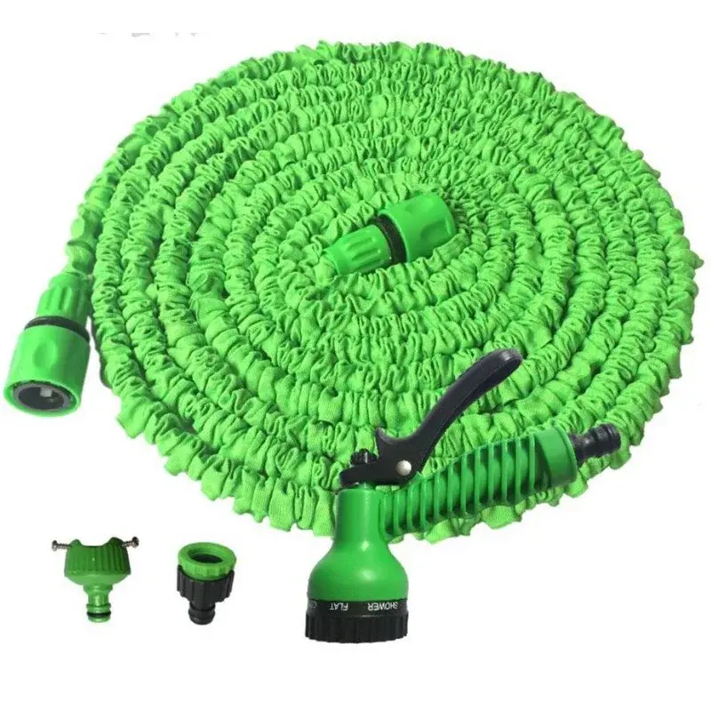 Multi-Functional Telescopic Water Hose 25F/50F/75F/100F Multi-Specification High-Pressure Cleaning Gun Household Gardening Tools