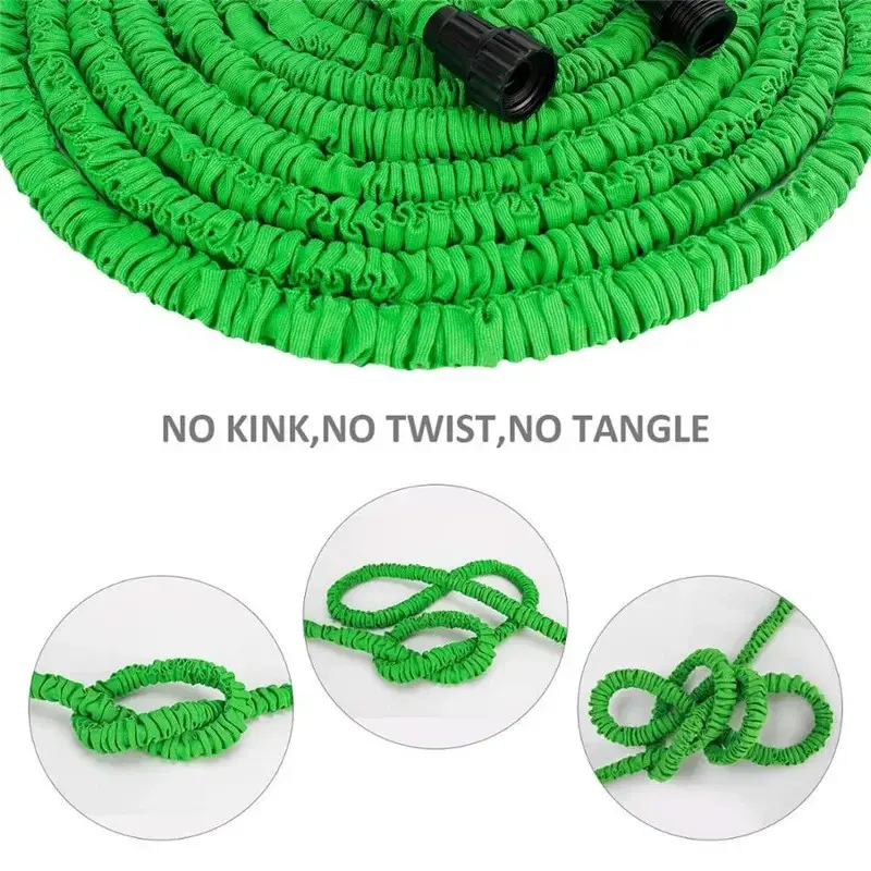 Multi-Functional Telescopic Water Hose 25F/50F/75F/100F Multi-Specification High-Pressure Cleaning Gun Household Gardening Tools