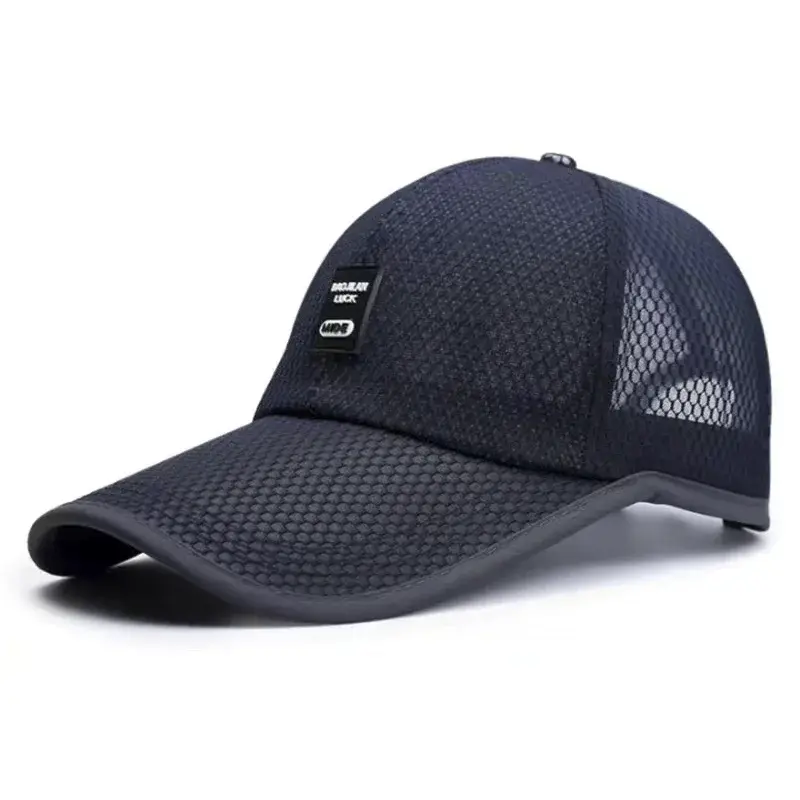 Men's Mesh Baseball Cap Breathable Summer Caps Dad Hat Outdoor Fishing Hats Bone Gorras Snapback Trucker Cap