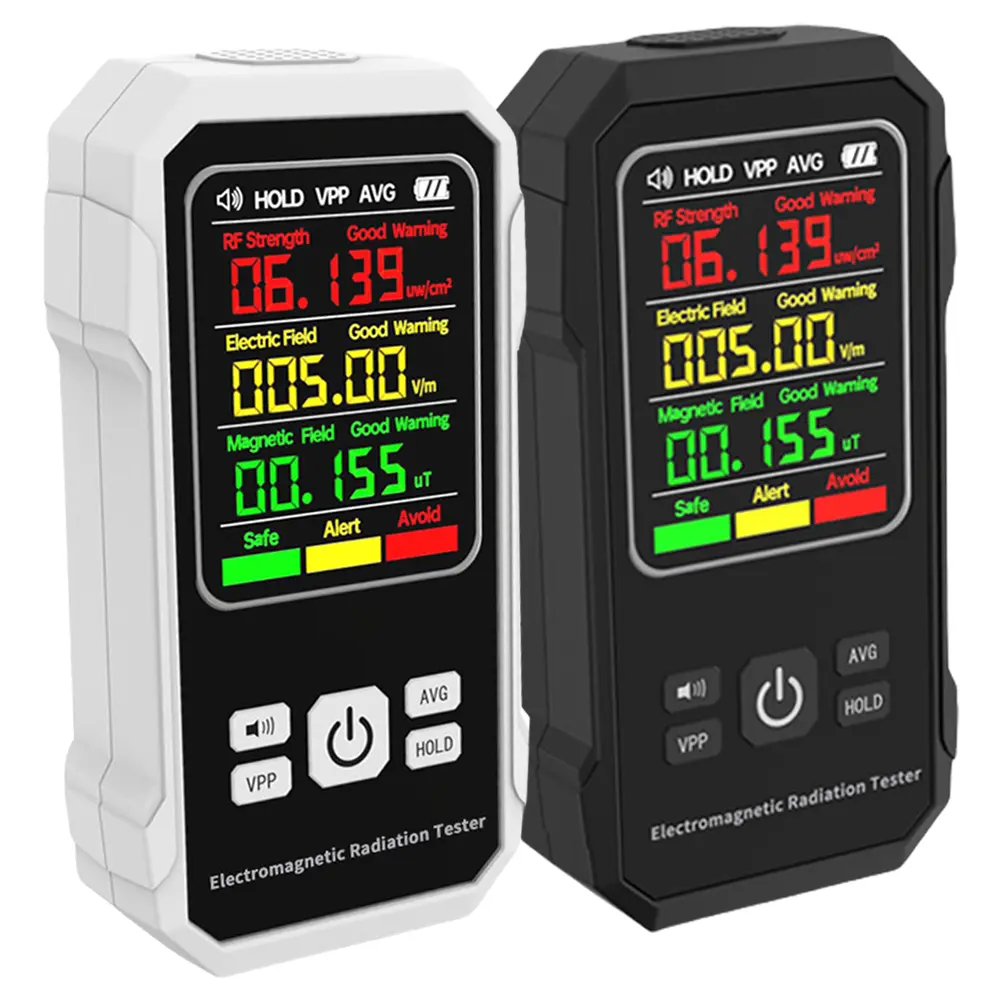 Electromagnetic Radiation Detector Backlight Magnetic-field Intensity Tester EMF Detection Device for Indoor Outdoor