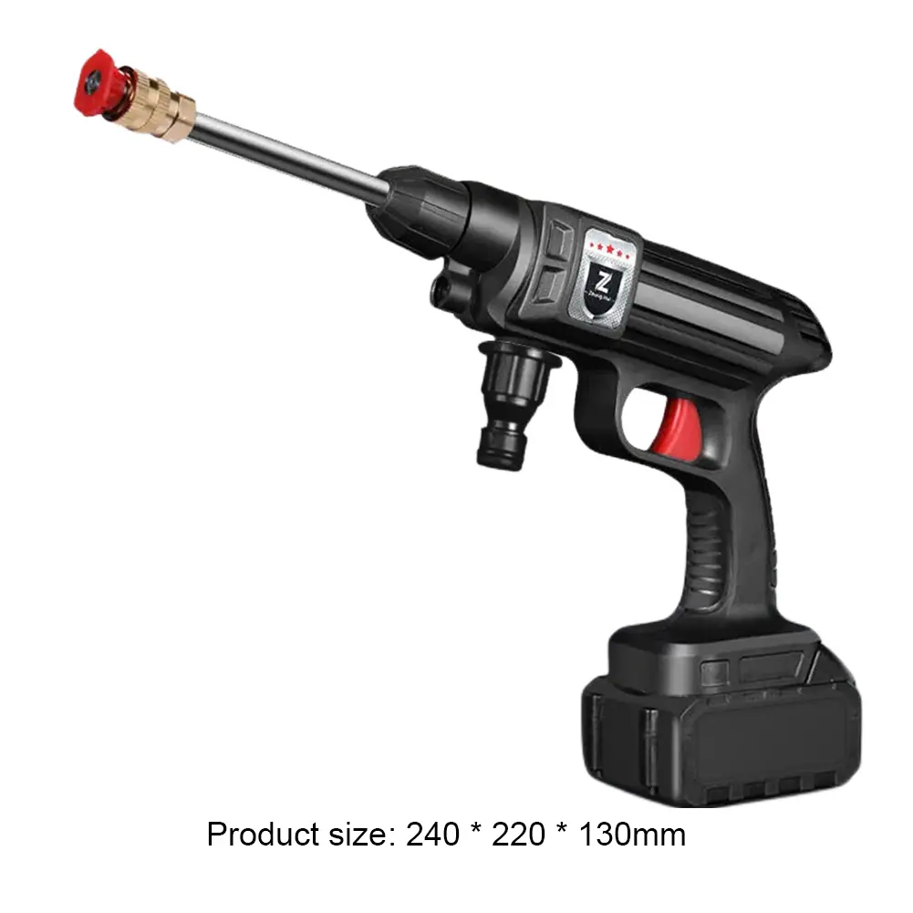 1500W 30BAR Wireless High Pressure Car Wash Washer Gun 45000mAh Foam Generator Water Gun Spray Cleaner Car Washing Machine