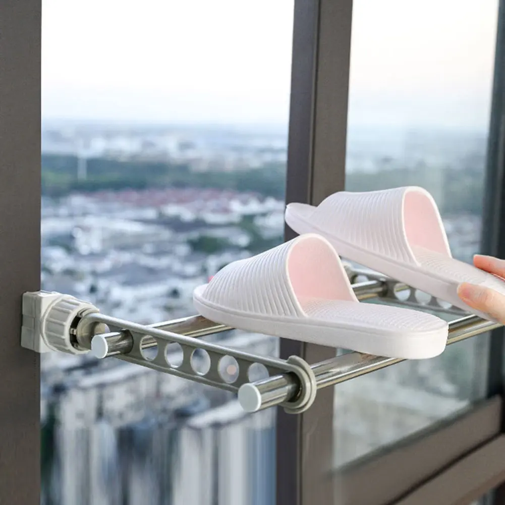 3/5/10pcs Outdoor Travel Portable Window Frame Clothes Hanger Portable Indoor Window Drying Rack Indoor Hanging Rack for Clothes