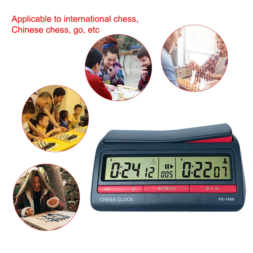 Professional Chess Digital Timer Chess Clock I-GO Count Up Down Board Game Clock Digital Electronic Chess Clock Meter Stopwatch