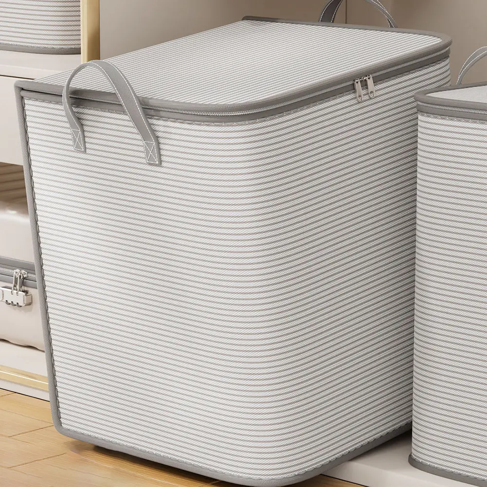 Extra Large Storage Bag Breathable Clothing Quilt Storage Container Dustproof Quilt Storage Basket for Blankets Clothes Sweaters